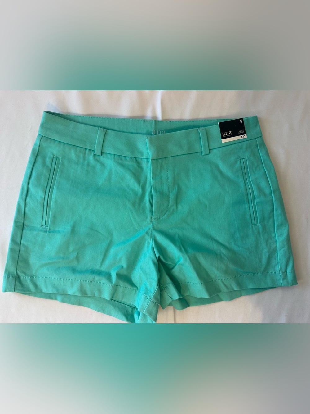 a.n.a Women's Turquoise Chino Shorts